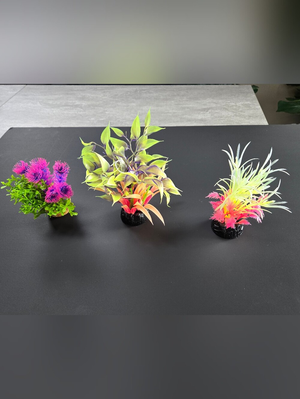 Penn Plax Assorted Aquarium Artificial Glow Plants - 3 Pieces